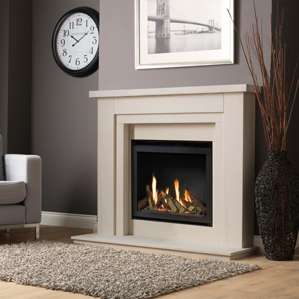 high efficiency gas fires with glass front